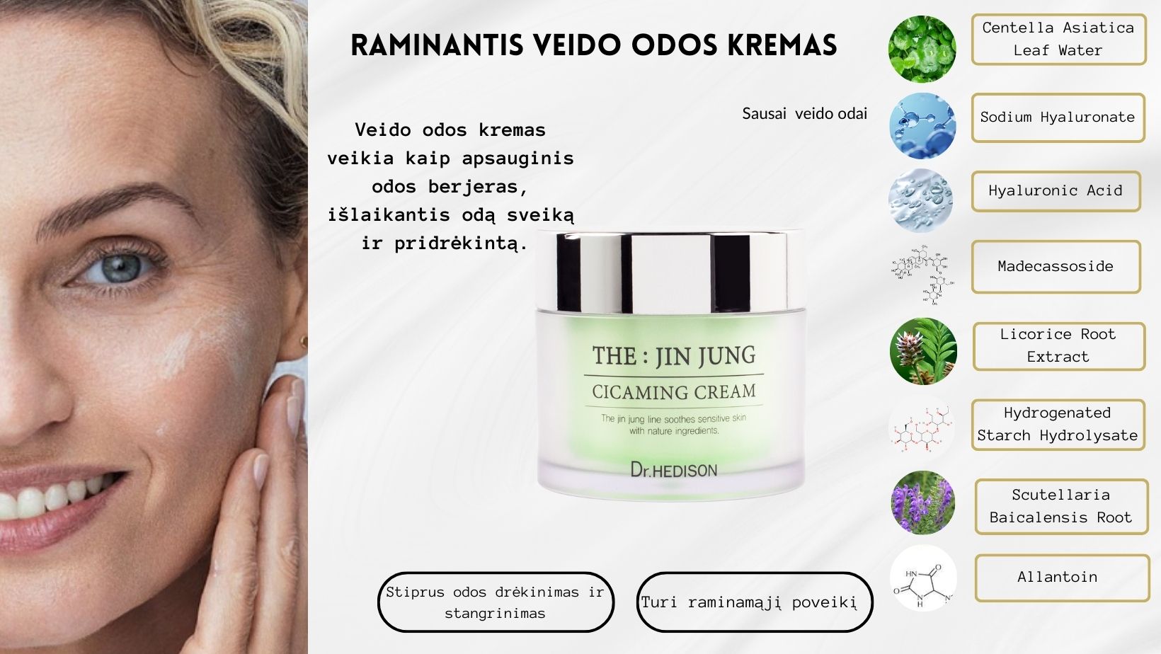 Dr. Hedison The: Jin Jung Cicaming cream, 80ml